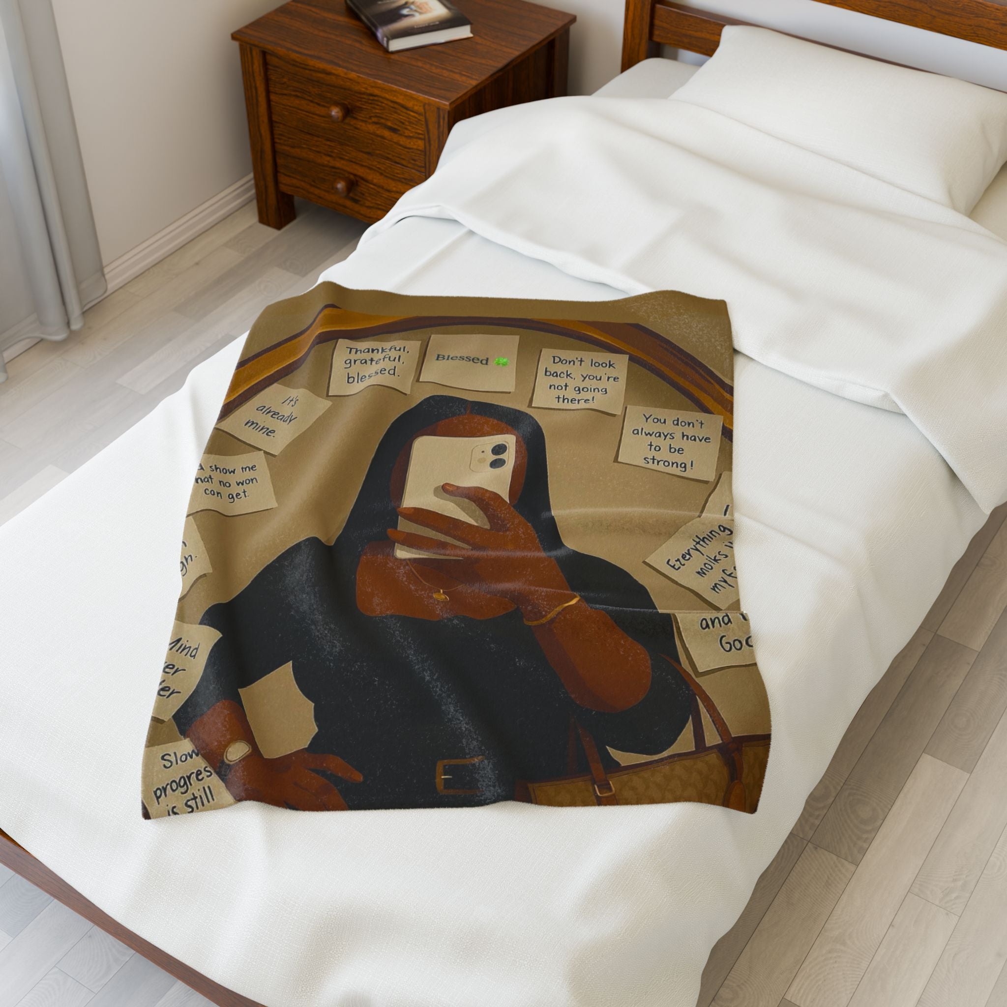 Affirmation Velveteen Plush Blanket