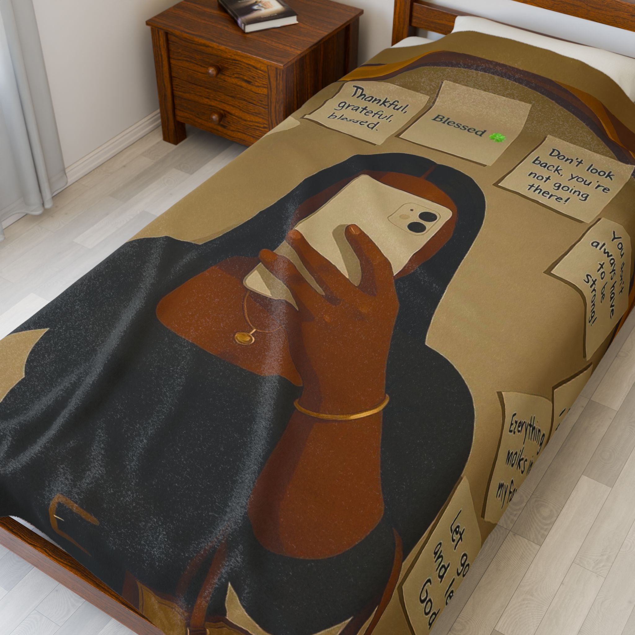 Affirmation Velveteen Plush Blanket