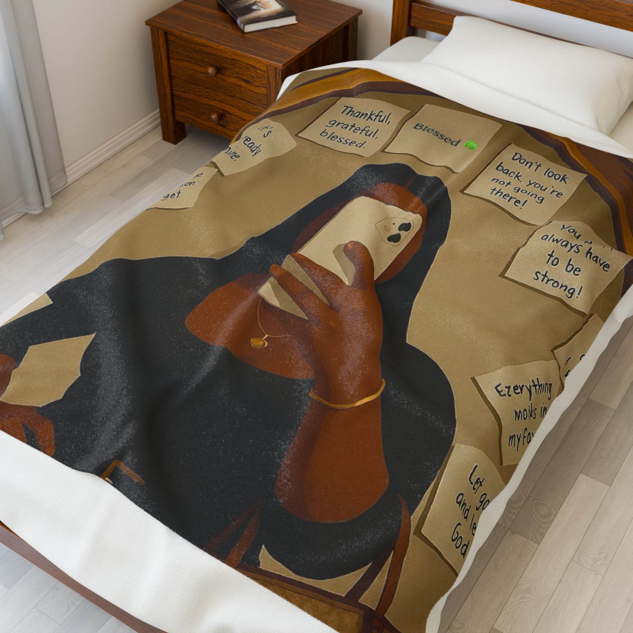 Affirmation Velveteen Plush Blanket