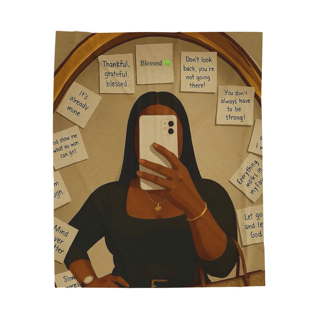 Affirmation Velveteen Plush Blanket