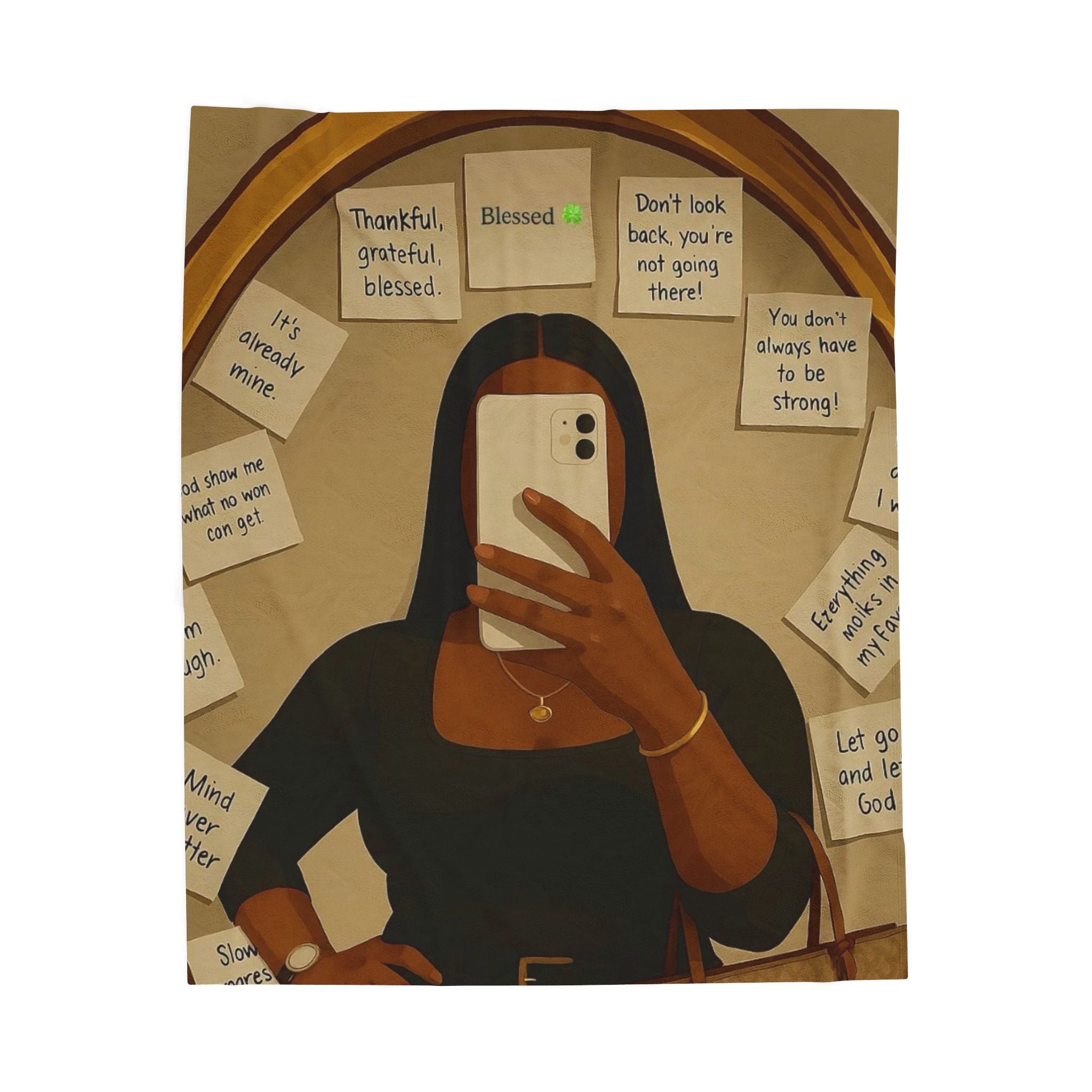 Affirmation Velveteen Plush Blanket