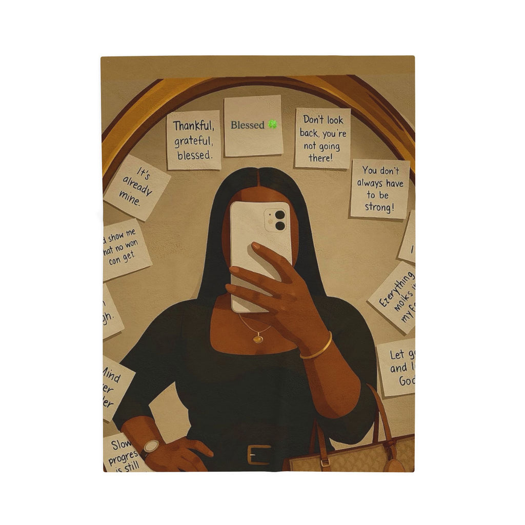 Affirmation Velveteen Plush Blanket