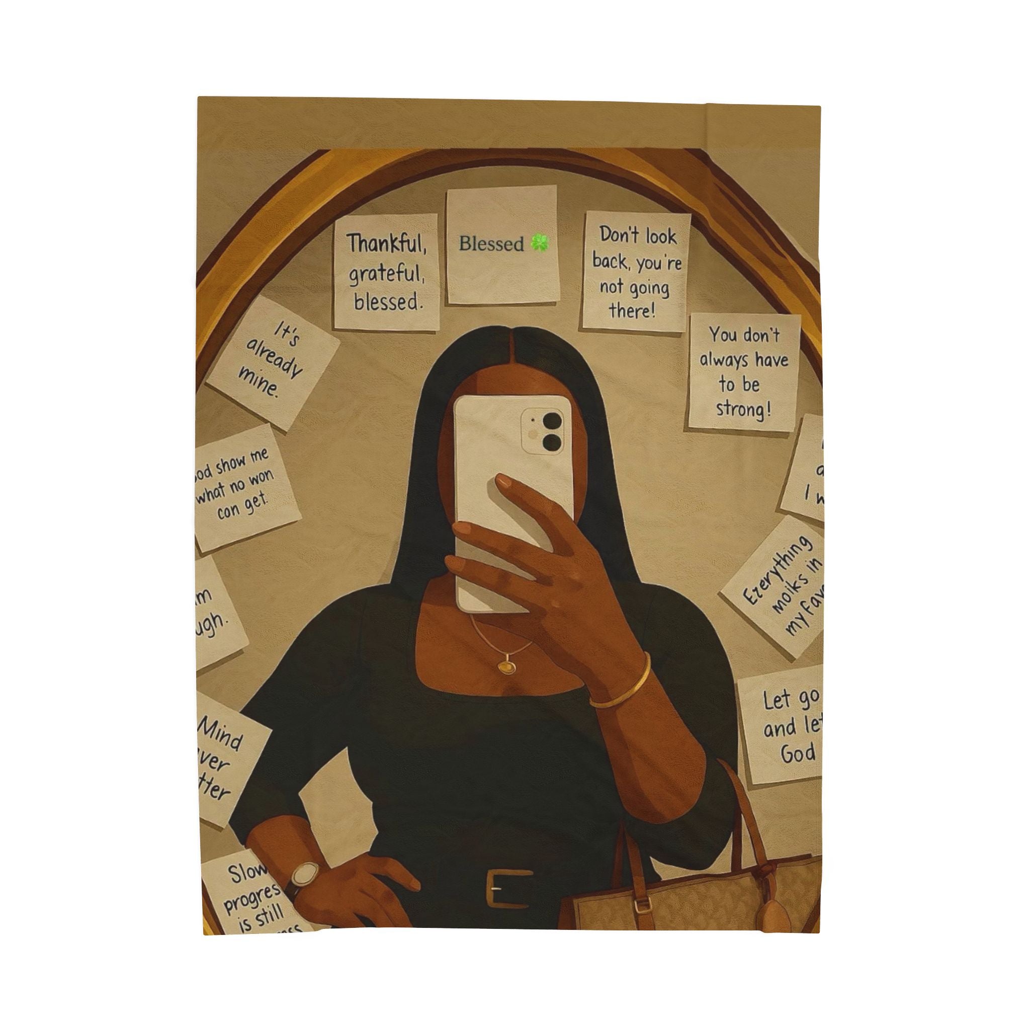 Affirmation Velveteen Plush Blanket